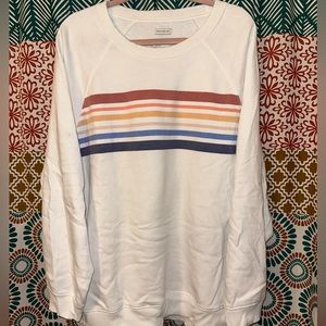 Striped American Eagle Crewneck